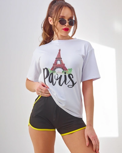 Royalfashion Damen Sportset mit T-Shirt und Shorts Paris