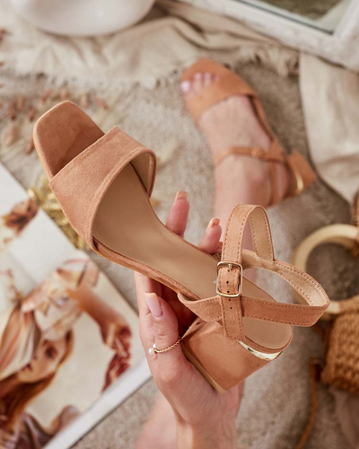 Royalfashion Damen-Sandalen mit Pfostensohle