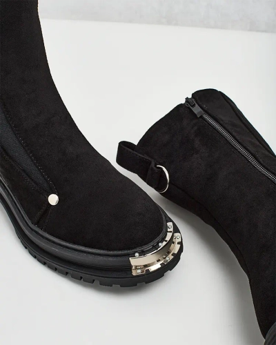 Royalfashion Damenstiefel aus Öko-Wildleder Homni