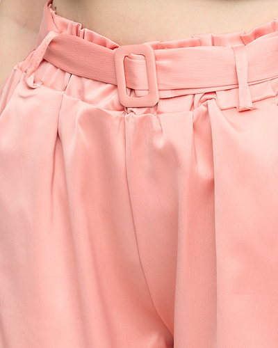 Koralle Satin-Shorts für Damen - Kleidung