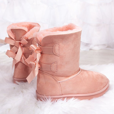 Rosa Schneeschuhe mit Schleifen Kylie - Footwear