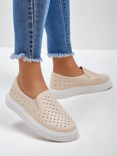 Royalfashion Damen perforierte Sports Schnürschuhe Vaned