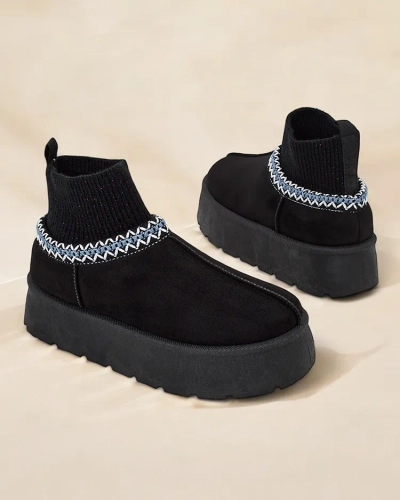 Royalfashion Kurze Damen Schneestiefel à la Nananna