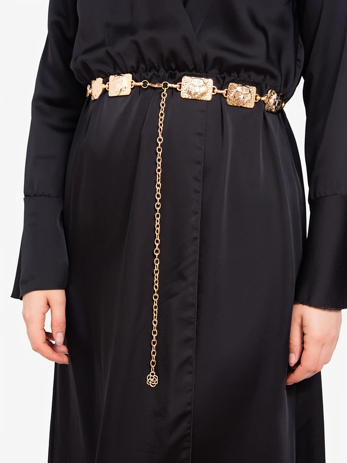 Royalfashion Damen dekorativer Metallgürtel