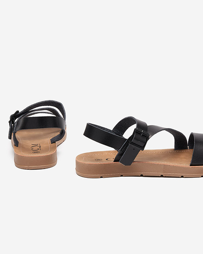 Canni schwarze Damensandalen - Schuhe