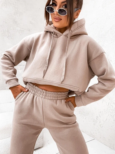 Royalfashion Damen-Sweatshirt-Set aus Baumwolle