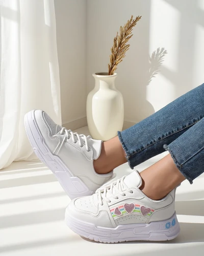 Royalfashion Damen Sneakers mit Glitzer Samoles