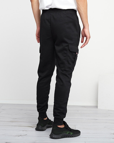 Schwarze Jogginghose für Herren mit Taschen - Kleidung