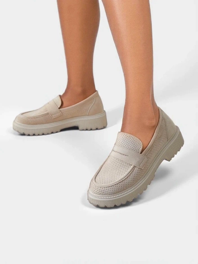 Royalfashion Damen Eco-Suede Mokkasins Dunes