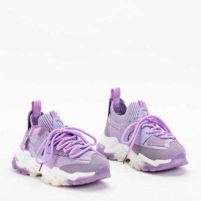 Violette Damen Sportschuhe Sneakers Olitax - Schuhe