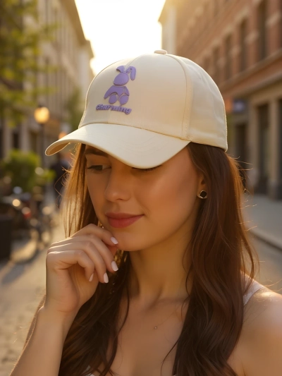 Royalfashion Cap mit Hasen-Wink-Patch