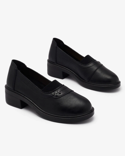 Schwarze Damenmokassins Nasannae - Schuhe