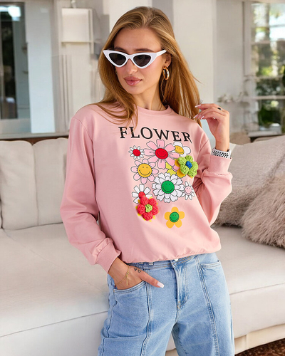 Royalfashion Women's Cotton Thin Print Sweatshirt