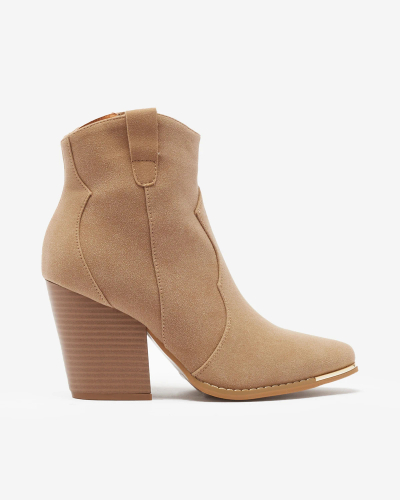 Royalfashion Beige Damenstiefel Diva Charms