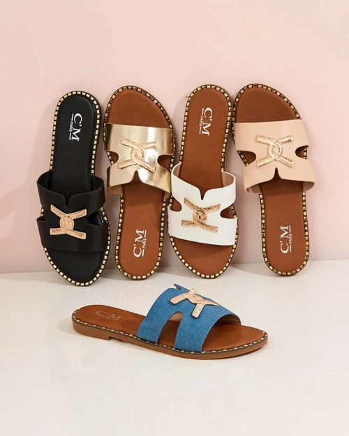 Royalfashion Жіночі шльопанці Ovore на плоскій підошві