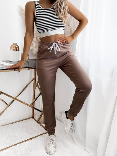 Royalfashion Braun Damen Trainingsanzüge PLUS SIZE