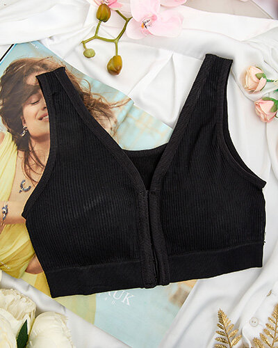 Royalfashion Damen-Sport-BH in Rippenstruktur