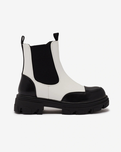 Royalfashion Weiße Damenstiefel Userrus