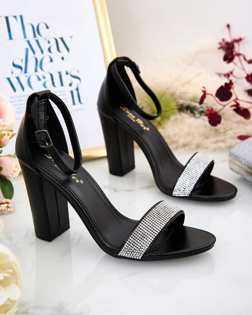 Жіночі туфлі-човники Royalfashion з цирконієм Kettilca