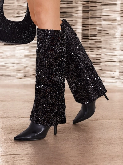 Royalfashion Damenstiefel mit Zirkonen Endove