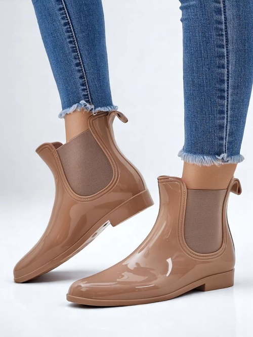 Royalfashion Жіночі лаковані гумові чоботи Seris