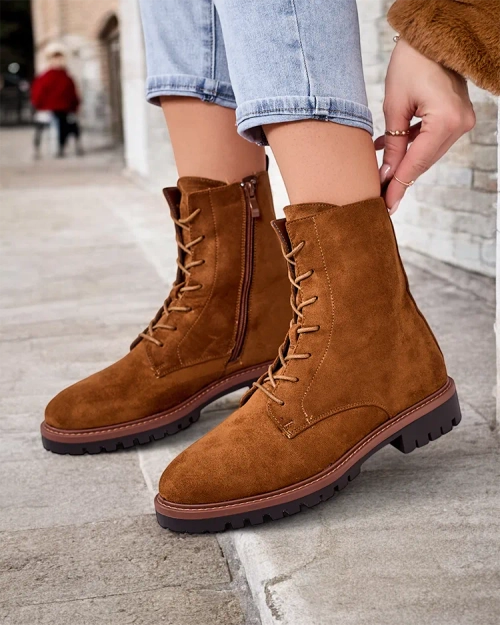 Жіночі ботильйони на шнурках Royalfashion Gosop