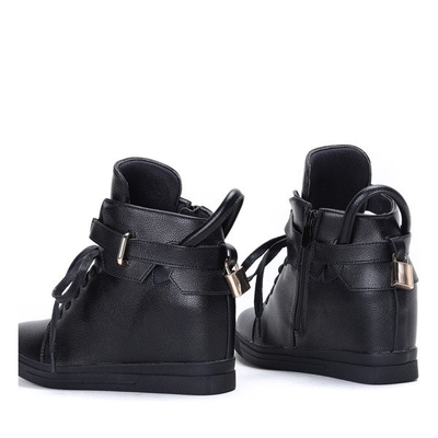 Black sneakers on Sinnea indoor wedges - Footwear