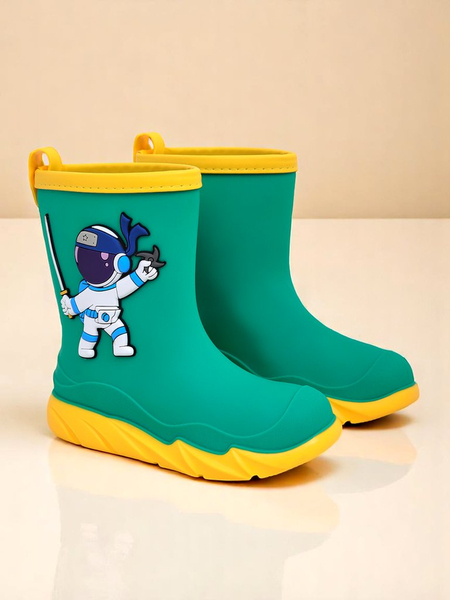 Royalfashion Kinderregenstiefel mit dem Cosmos-Boy-Astronauten