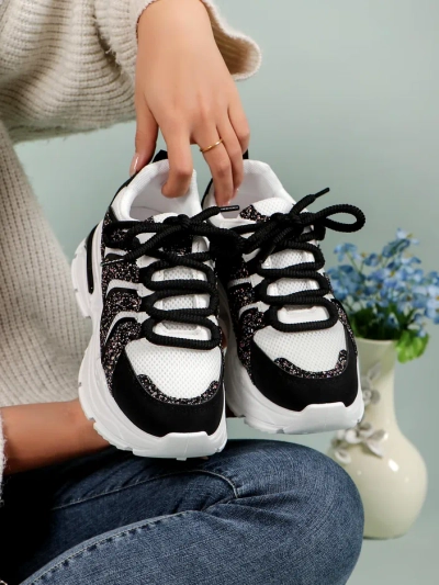 Royalfashion Damen Sportliche Plateau Sneakers Angello