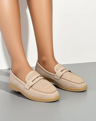 Royalfashion Perforierte Damenmokassins Sierros