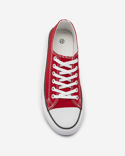 Rote klassische Damen-Schnürsneaker Ogisa - Schuhe
