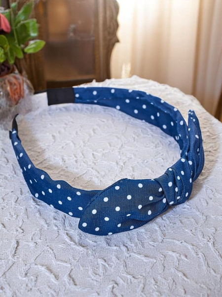 Royalfashion Polka Dot Schleifen-Haarband Lilka