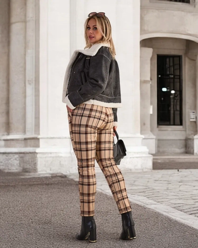 Royalfashion Warmed Damen-Teggings-Hose PLUS SIZE