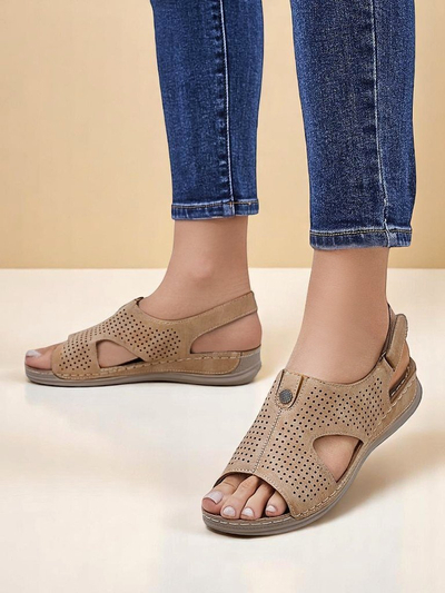 Royalfashion Damen-Sandalen mit Cut-outs Leminni