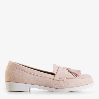 OUTLET Жіночі порошкові мокасини з бахромою Atrugiel - Взуття