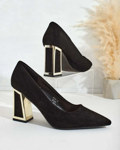 Royalfashion Damen Pumps mit dekorativem Absatz Badilla