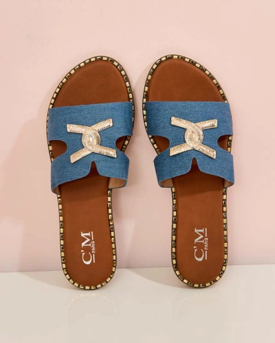 Royalfashion Women's Ovore flache Sohle Flip-Flops