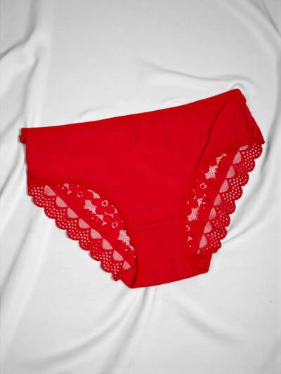 Damen-Slips mit Spitze und Bändchen
