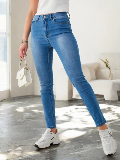 Royalfashion Damen Baumwoll-Tapered-Jeans