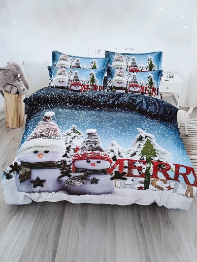 Royalfashion Weihnachtsbettwäsche 200x220 Set 4-TEILIG