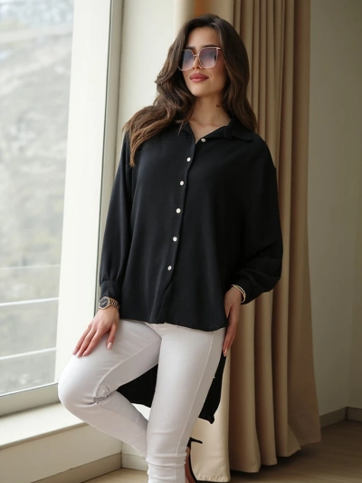 Royalfashion Langes, oversized Damenhemd