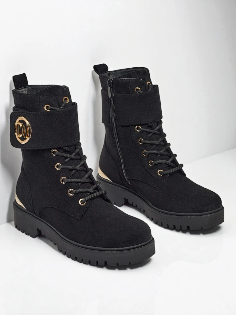 Damen Worker Boots mit Verzierungen Lorice