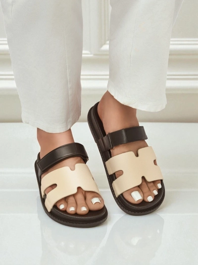 Royalfashion Damen-Sandalen aus Öko-Leder FlexiComfi
