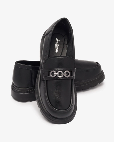 Damen Mokassins aus schwarzem Wenoci - Schuhe