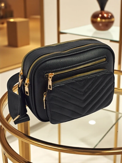 Kleine Damenhandtasche aus Öko-Leder Lunar Elegance
