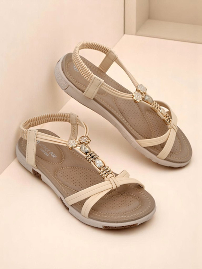 Royalfashion Damensandalen mit Verzierungen Veve