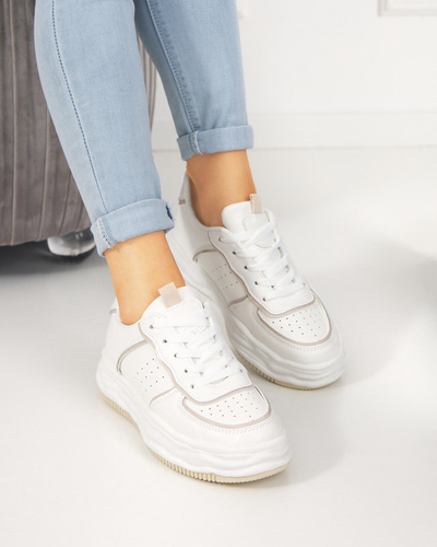 OUTLET Beige Damen-Sportschuhe mit Dekavi-Einsätzen - Schuhe