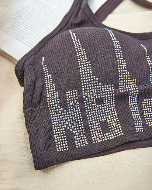 Жіночий спортивний бюстгальтер Royalfashion з цирконами