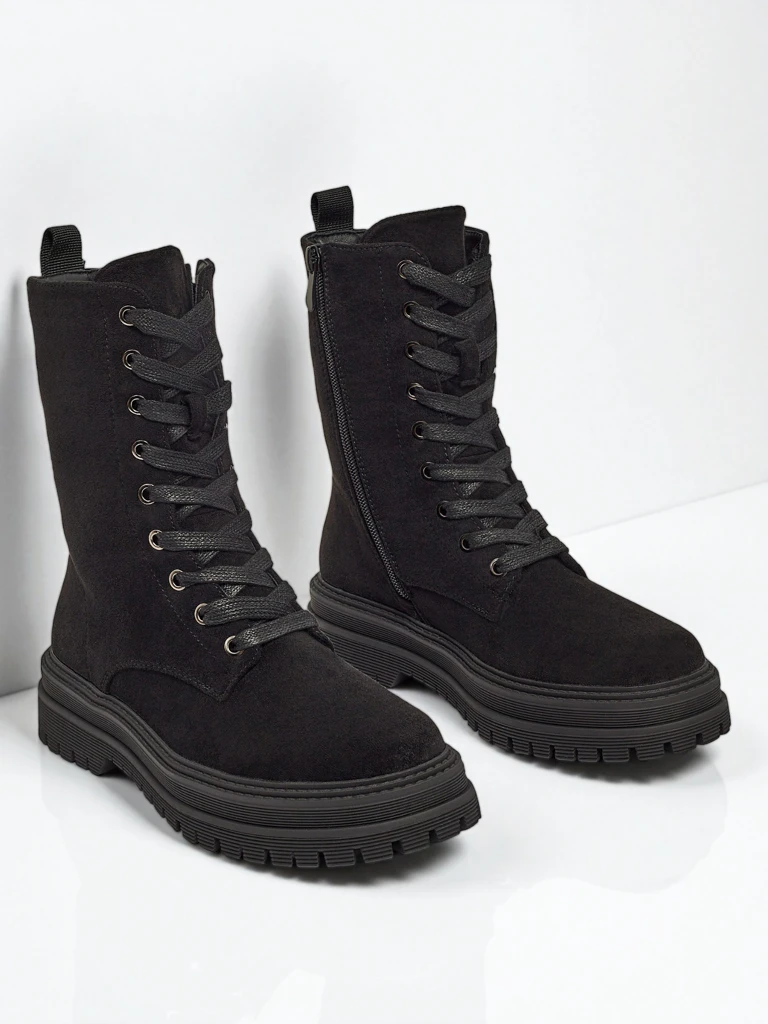 Damen Eco-Wildleder Worker Boots Molistea