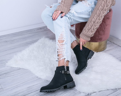 Schwarze Jodhpur-Stiefel Madina - Schuhe 1